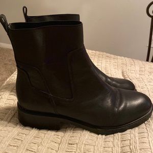 Black Leather Chelsea Boots Women’s Size 12
